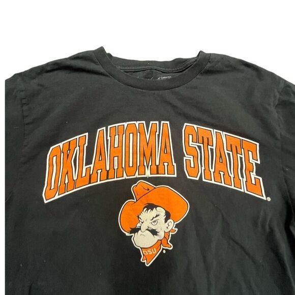 Y2K Oklahoma State University Black T-Shirt Sz Medium - Picture 3 of 4